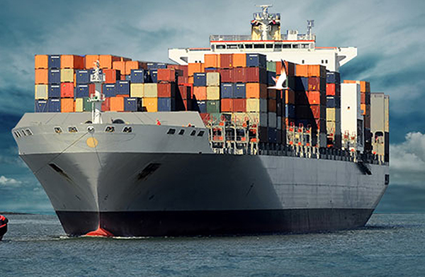 Container ship freight